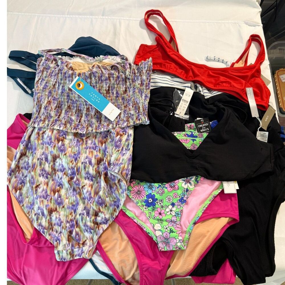 Women's Plus Size Swim Bundle XXL-3X | J.Crew, WeWoreWhat & More | Swimwear Lot